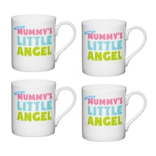 KitchenCraft Little Angel Mugs Pack of 4 Multi