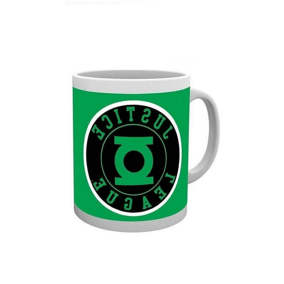 image 1 of Justice League Green Lantern Mug - White/Green/Black - One Size
