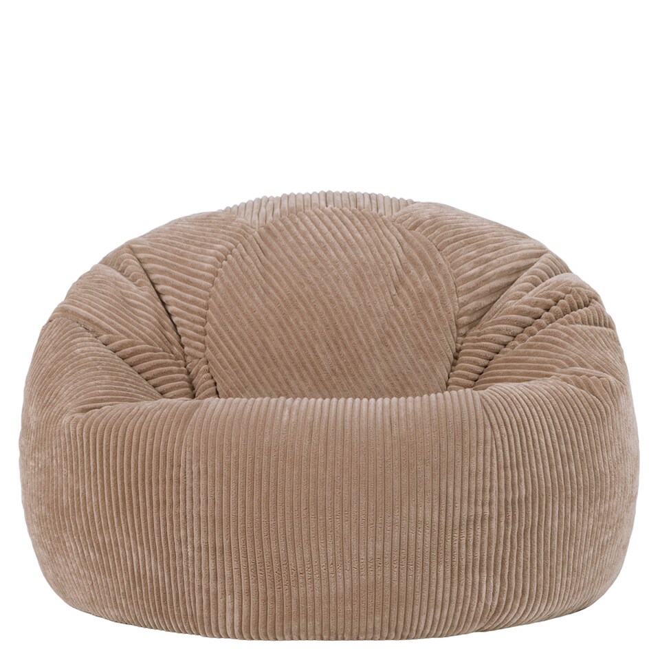 image 1 of Icon Kingston Jumbo Cord Classic Dome Bean Bag, Mocha Brown