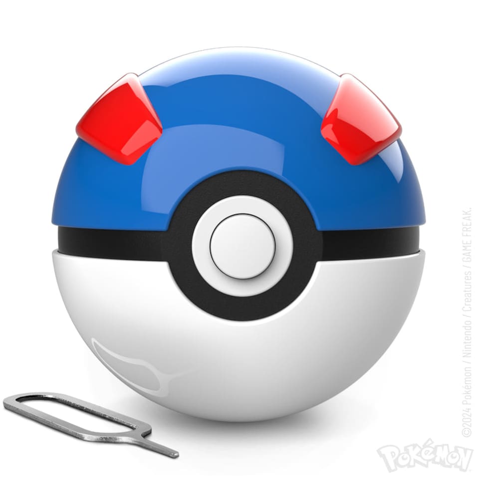 image 1 of Pokémon Die-Cast Mini Great Ball Replica | Blue