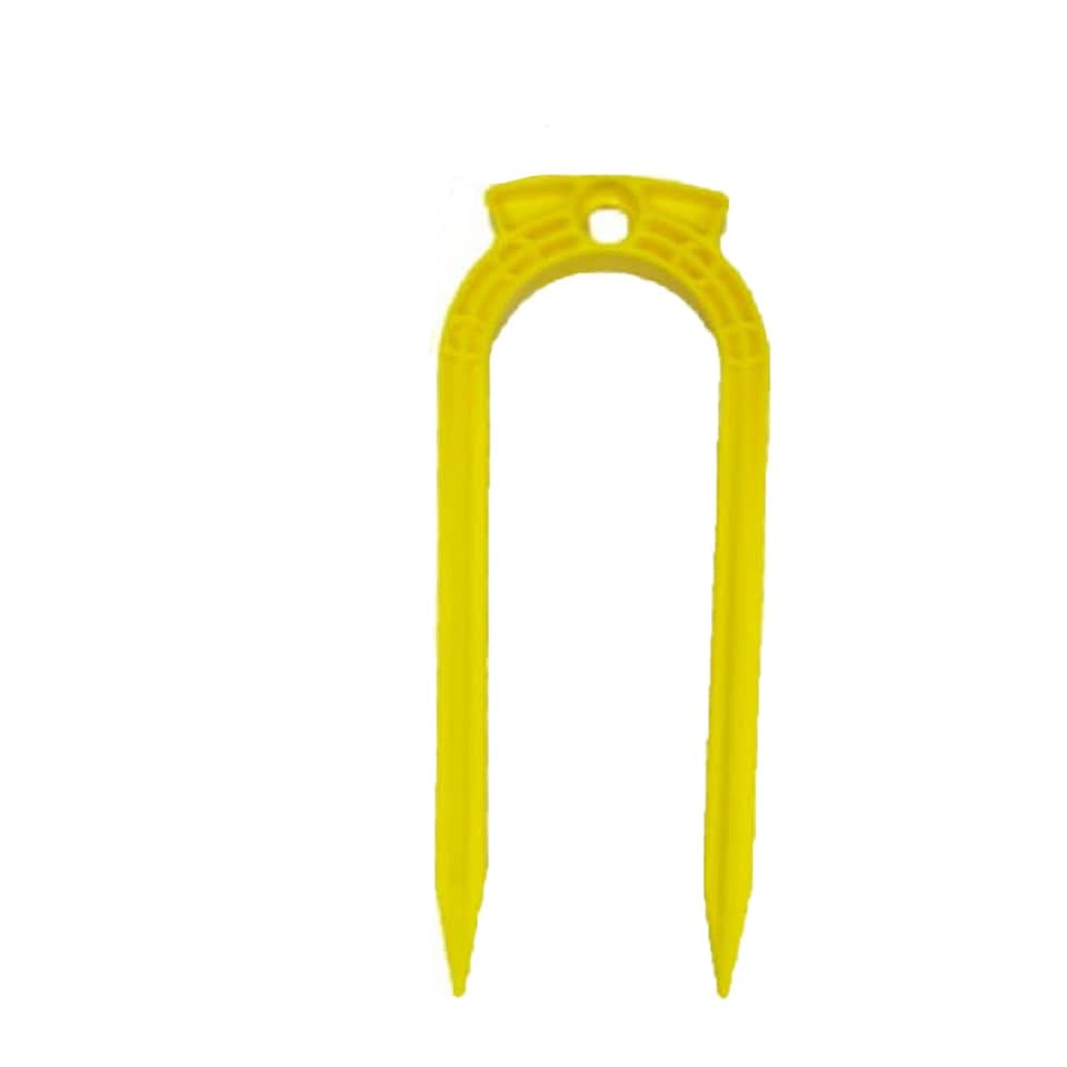 image 1 of Carta Sport Plastic U-Shaped Football Ground Anchor (Pack of 4) - Yellow - 9in x 4in
