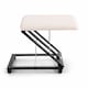 image 5 of Adjustable Folding Cushion Padded Footstool Foot Rest