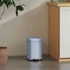 image 2 of HOMCOM 12L Kitchen Pedal Bin, Metal Rubbish Bin with Soft-close Lid Blue | 12L