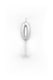 image 1 of Silver 0 Number Candle for Cake | Silver