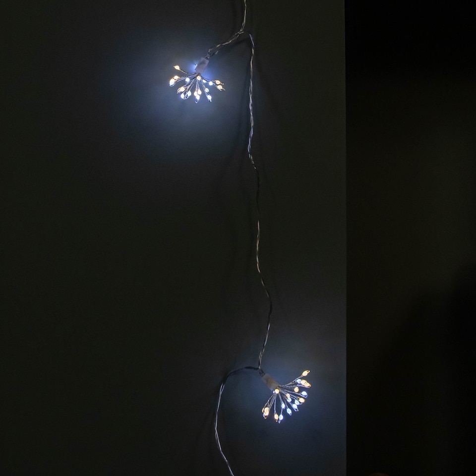image 1 of 4.5m Ultra Brights Starburst Multi-Action Christmas Lights with White & Warm White LEDs and Timer Function