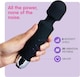 image 4 of Intimate Vibrating Wand Massager - 7 Speeds, 20 Sensation Modes, Black