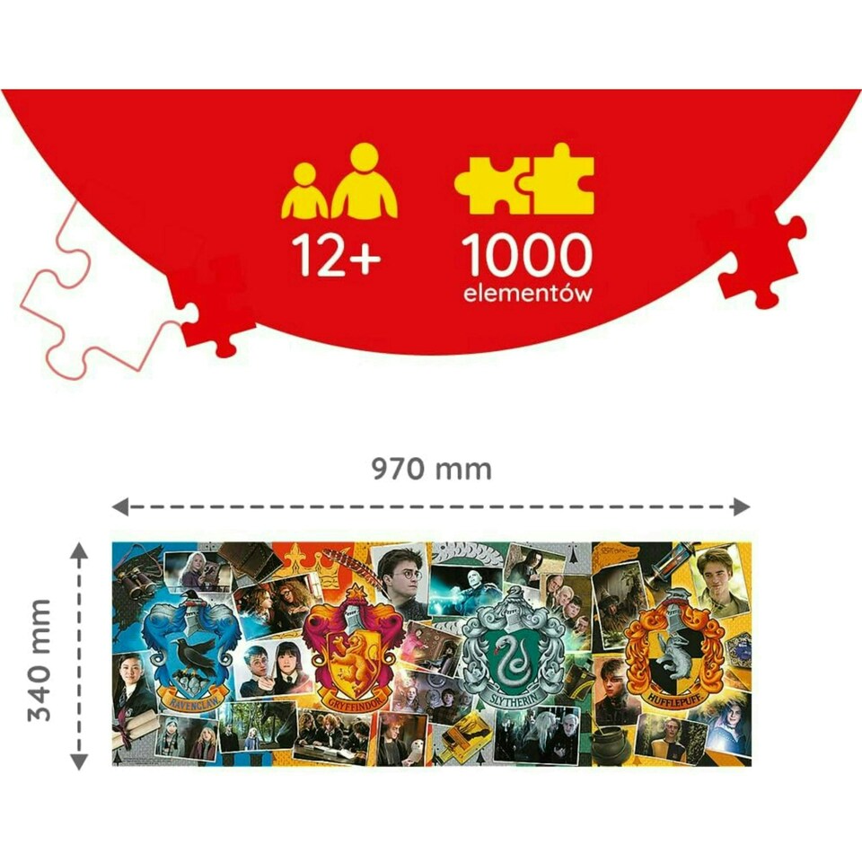 image 1 of Trefl The Four Houses of Hogwarts Puzzle - 1000 Pieces