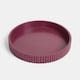 image 1 of OHS Ribbed Round Decorative Tray Table Organiser Countertop Storage
