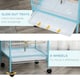image 5 of PawHut 2 In 1 Large Bird Cage Aviary with Wheels, Slide-out Trays Wood Perches