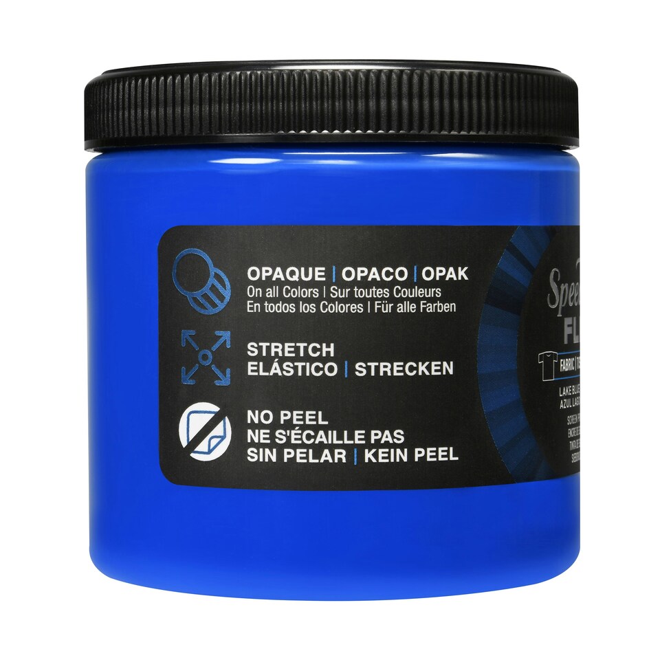 image 1 of Speedball Flex Screen Printing Fabric Ink, Lake Blue, 8oz