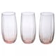 image 2 of Linka Coloured Glasses Sets Glassware Cup Tall Short Cocktail Tumblers | Multi | Pink 500ml