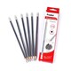 image 1 of Pack of 12 Sharpened Wooden Triangle HB Pencils with Eraser