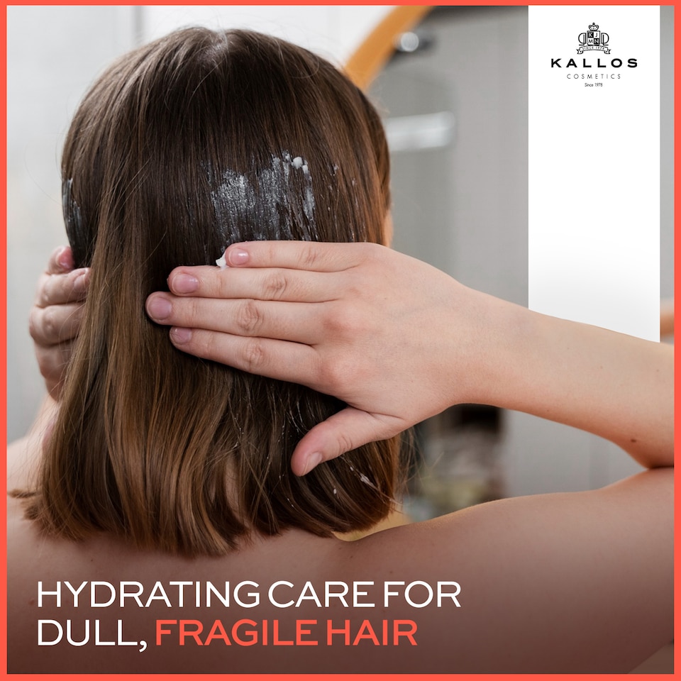 image 1 of Kallos KJMN Multivitamin Hair Mask 1LNourishing care for fragile dull hair Enriched with ginseng and avocado oil to hydrate and protect from heat damage