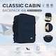 image 2 of CABINZERO Classic Cabin Backpack 44L, Lightweight Bag for Long Trips | Blue | Navy