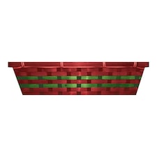 Red & Green Woven Hamper Gift Basket 42cm