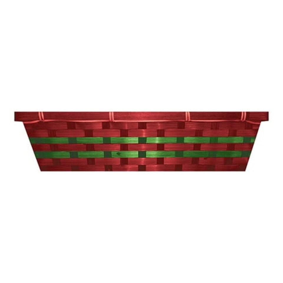 Red & Green Woven Hamper Gift Basket 42cm