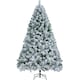 image 1 of Yaheetech Flocked Artificial Christmas Tree with Foldable Stand
