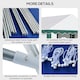 image 6 of Outsunny 4 x 4m Marquee Gazebo, Party Tent with Sides and Double Doors