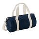 image 1 of Bagbase Mini Barrel Shoulder Bag - French Navy/Off White - One Size Blue