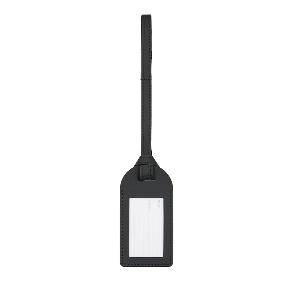 image 1 of Vinga Baltimore Recycled Polyester Luggage Tag - Black - One Size | Black