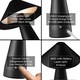 image 4 of Gloss Black Rechargeable Touch Dimmable Table Lamp with Matching Metal Shade | Black | Black | 1
