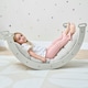 image 3 of Tutti Bambini Scala Montessori Pikler Rocking Frame Cushion - Boucle Mushroom