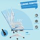 image 5 of Vinsetto Racing Style Gaming Chair with Footrest Removable Rabbit Ears, Yellow