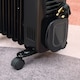 image 8 of HOMCOM Oil Filled Radiator Space Heater W/3 Heat Settings & Remote Control Black