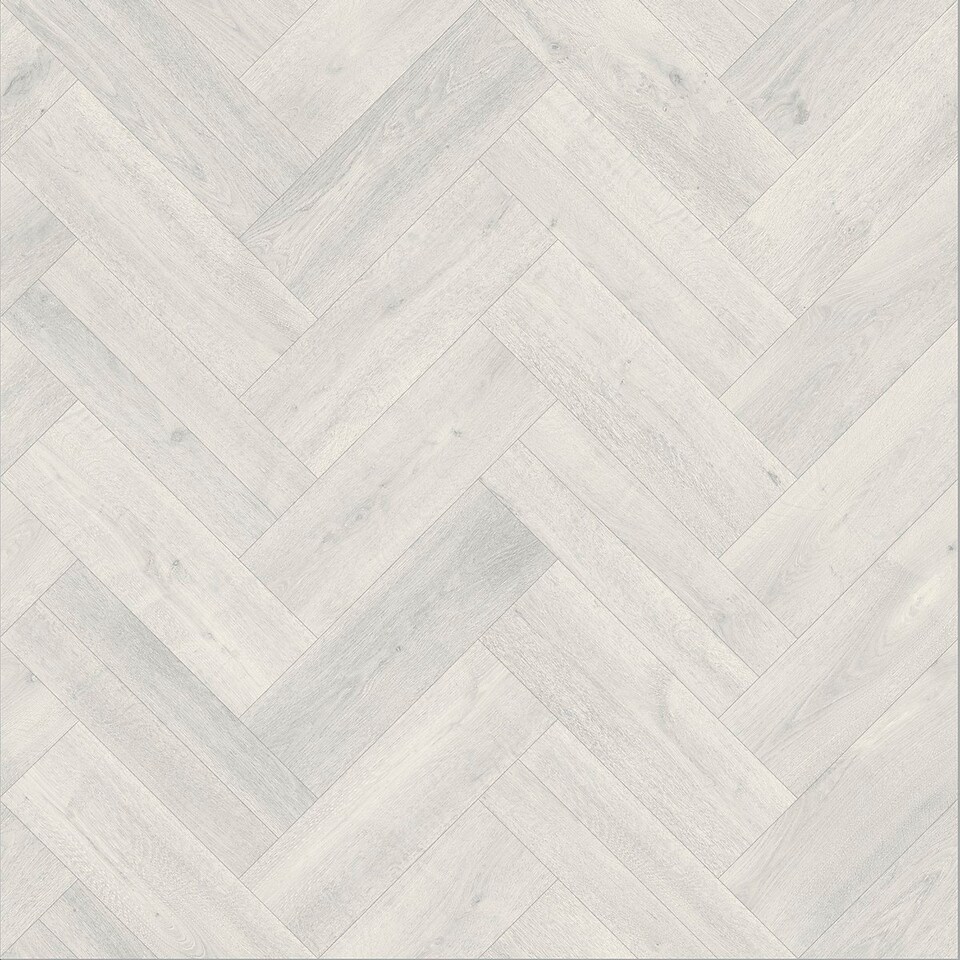 White Wood Effect Anti-Slip Vinyl Flooring For Kitchen, Bathroom, 2.3mm Thick Foam Backed