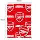 image 2 of Arsenal FC 2 Sheets & 2 Tags Gift Wrap