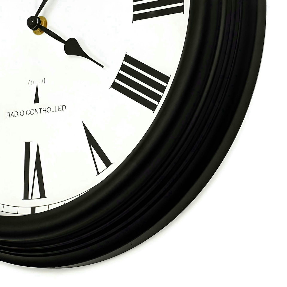 image 1 of Primrose Outdoor Garden Wall Clock Perfect Time Radio Controlled 38cm Diameter