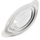image 2 of Oval Eared Dishes: Apilco Fine White French Porcelain Dishes 25.5cm x 14cm
