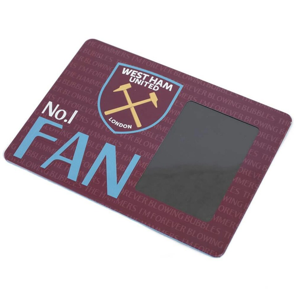 image 1 of West Ham United FC No. 1 Fan Photo Frame - Claret/Sky Blue - One Size
