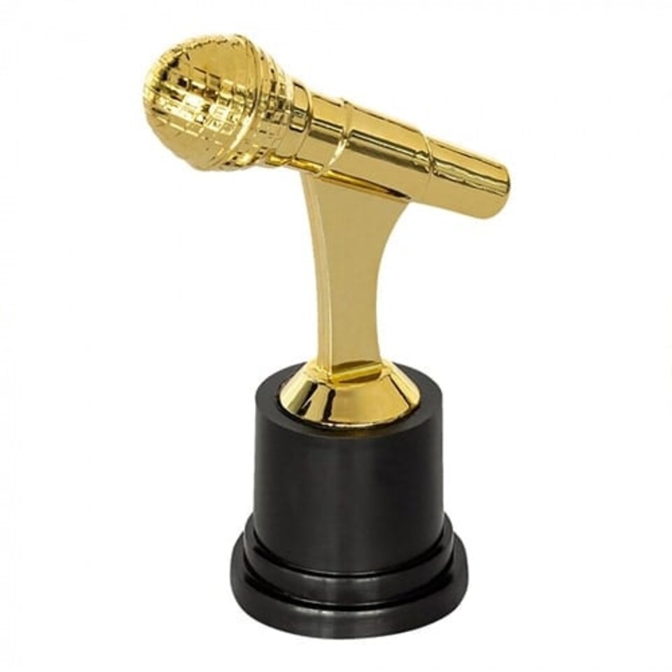 Microphone Award Trophy 12cm