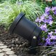 image 1 of ValueLights Pack of 4 - Ground Spike/Wall Mount IP65 Rated Outdoor Lights in a Black Finish - Complete 5w LED GU10 Bulbs 6500K Cool White