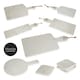 image 2 of Interiors by Premier Marble Rectangular Paddle Board with Tapered Handle, Elegant Marble Serving Board with Polished Finish