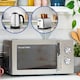 image 4 of Russell Hobbs Polished Classics Bundle Set with Kettle, 2 Slice Toaster, and Manual Microwave CLCSBNDL2SS