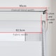 image 6 of Day and Night Zebra Roller Blind 95cm Wide x 210cm Long | White | White