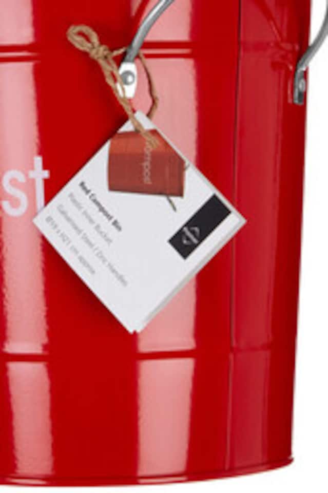 image 1 of Red Compost Bin