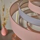 image 6 of ValueLights 3 Tone Pink 5 Tier Cylinder Ceiling Pendant Light Shade