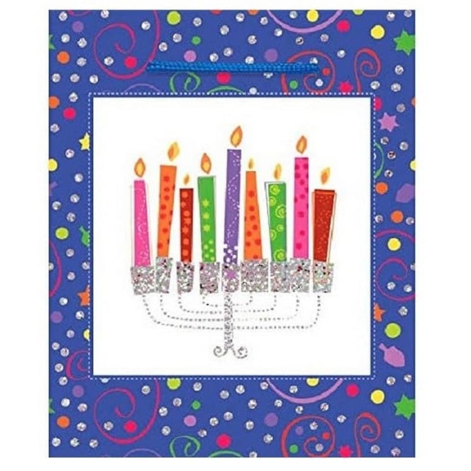Amscan Menorah Gift Bag - Multicoloured - M