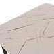 image 5 of Aspen Rectangular Dining Table with White Marble Effect Top and 4 Stone Grey Upholstered Fabric Chairs - Modern Dining Set | White | White | 1