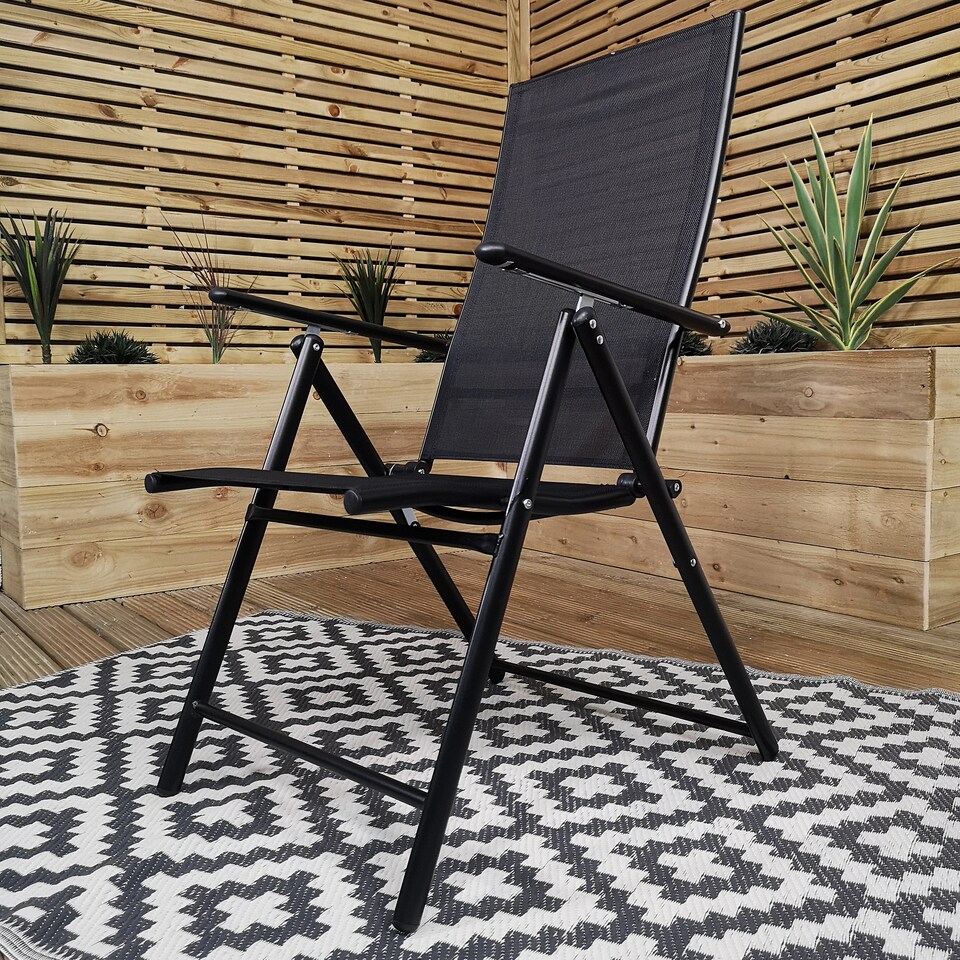 image 1 of Outdoor 2 Person Round Glass Top Garden Patio Dining Table Chairs Set