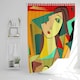 image 1 of abstract portrait (Shower Curtain)