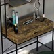 image 6 of Vida Designs Brooklyn 1 Drawer Dressing Table With Mirror - Dark Wood