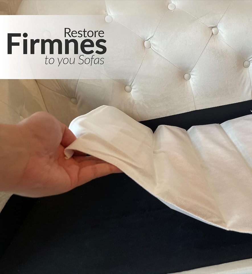 image 1 of Sofa Seat Support Board | Foldable Sofa Rejuvenator Board | Sagging Sofa Cushion Support 1 Seater (48cm x 48cm)| White
