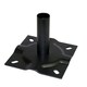 image 2 of Primrose 6cm Surface Mount Bracket Galvanised Steel Panacea Fence System Black