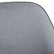 image 4 of Interiors by Premier Grey Velvet Dining Chair, Mid-Century Modern Grey and Gold Velvet Dining Chairs, Luxury Dining Chair