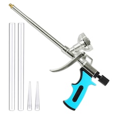 SPARES2GO Expanding Foam Applicator Gun Caulking Sealing Filling Spray Tool Kit (for 750ml Threaded Connector Cans)