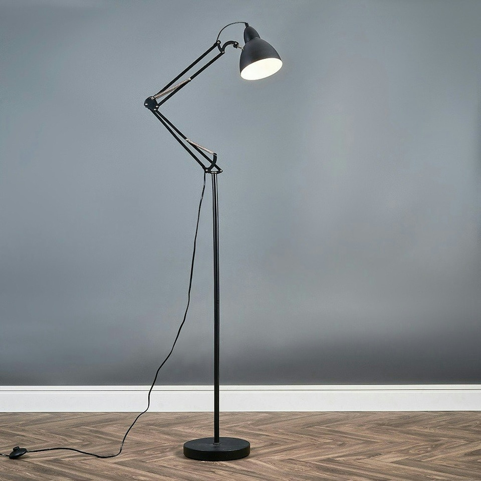 image 1 of ValueLights Noya Black Floor Lamp